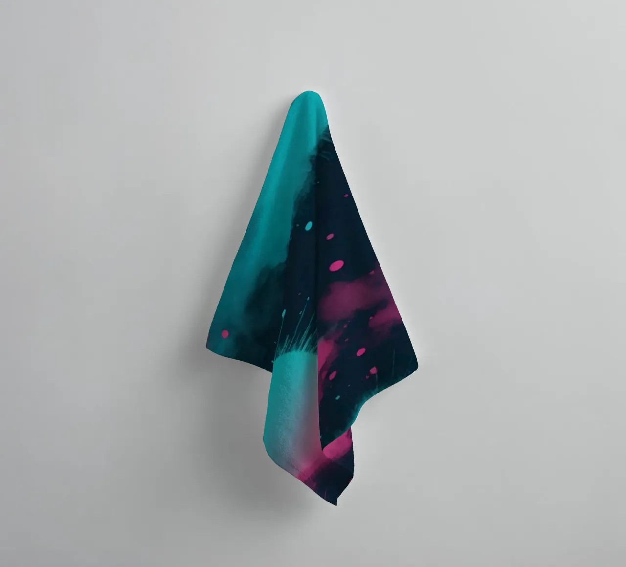 Colorful abstract background circles and soft clouds towel by DesignDoodle