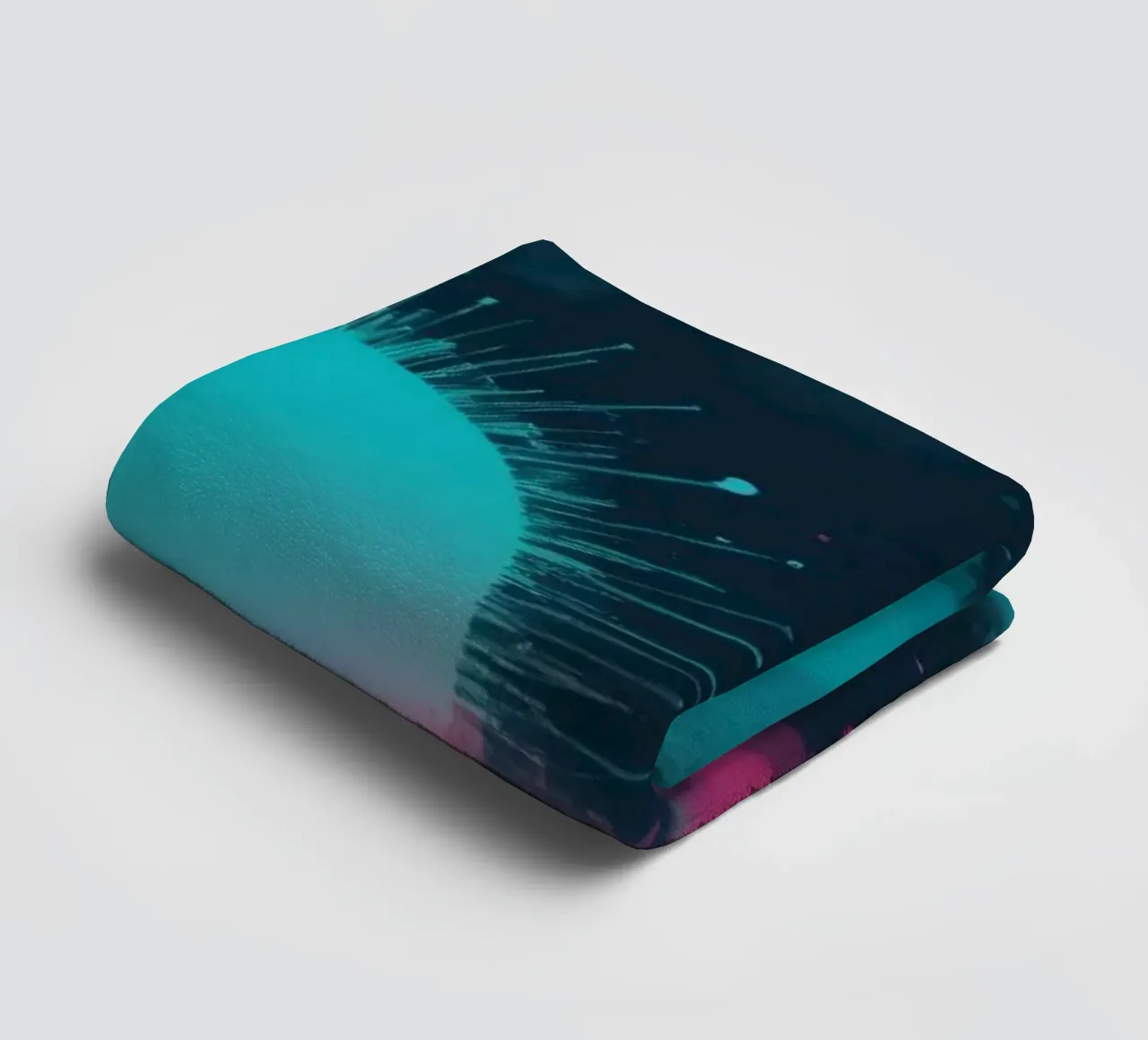 Cerchi di sfondo astratto colorato e nuvole morbide asciugamano da bagno da DesignDoodle