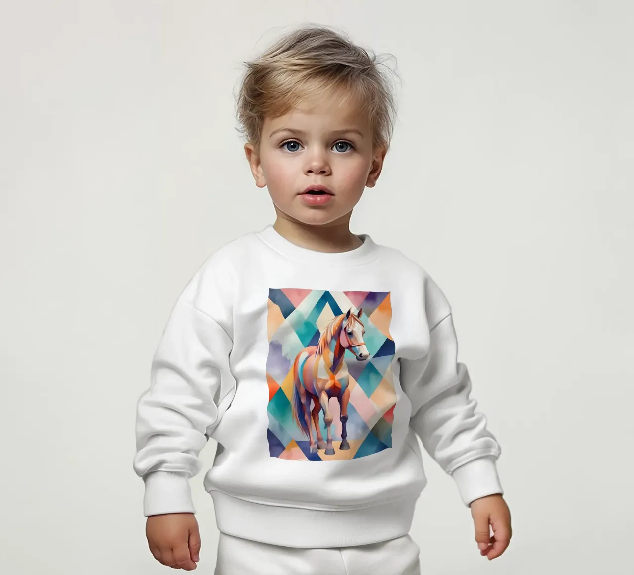 Horse minimalism baby sweatshirt by Minimalism