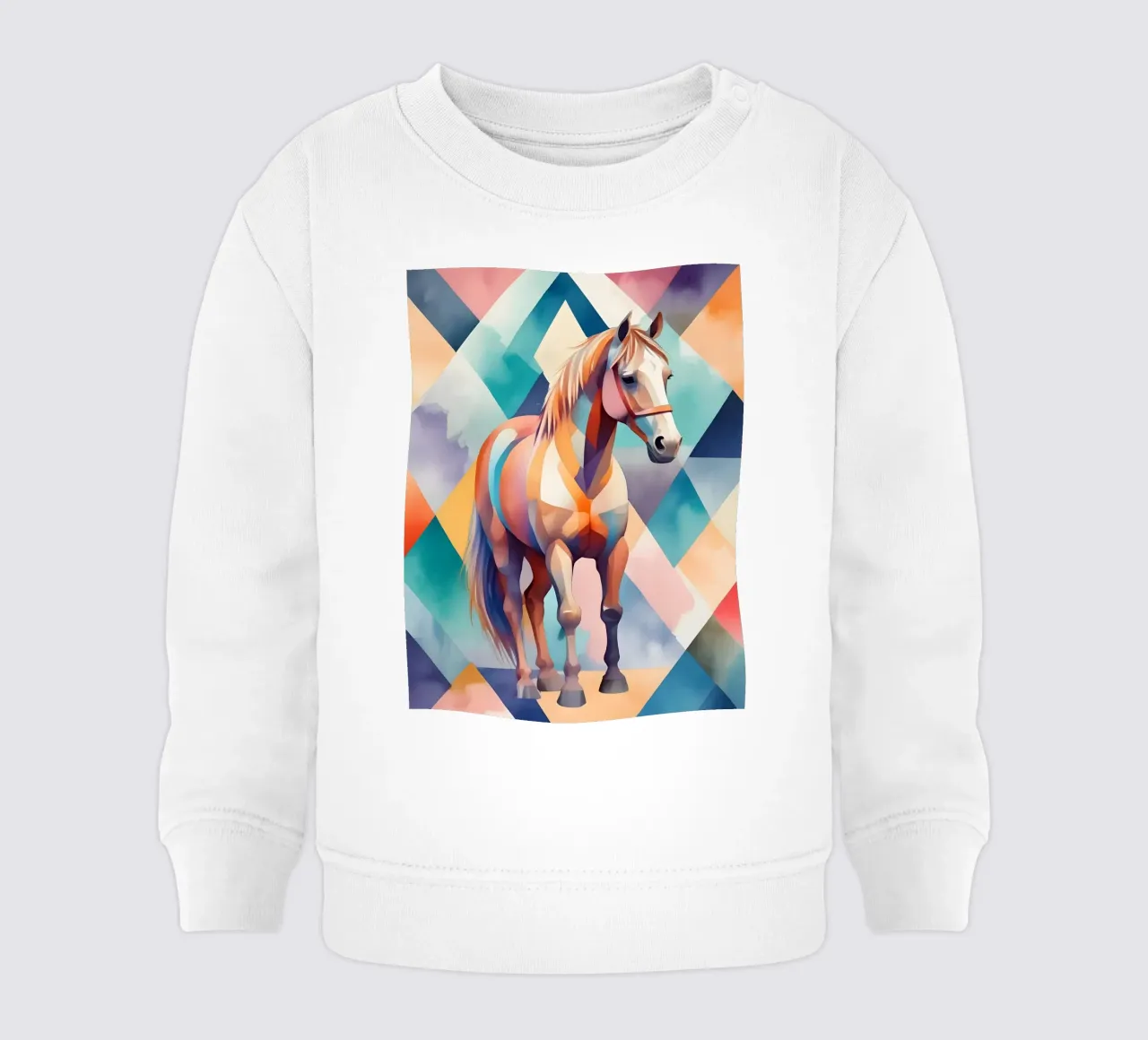 Horse minimalism baby sweatshirt by Minimalism
