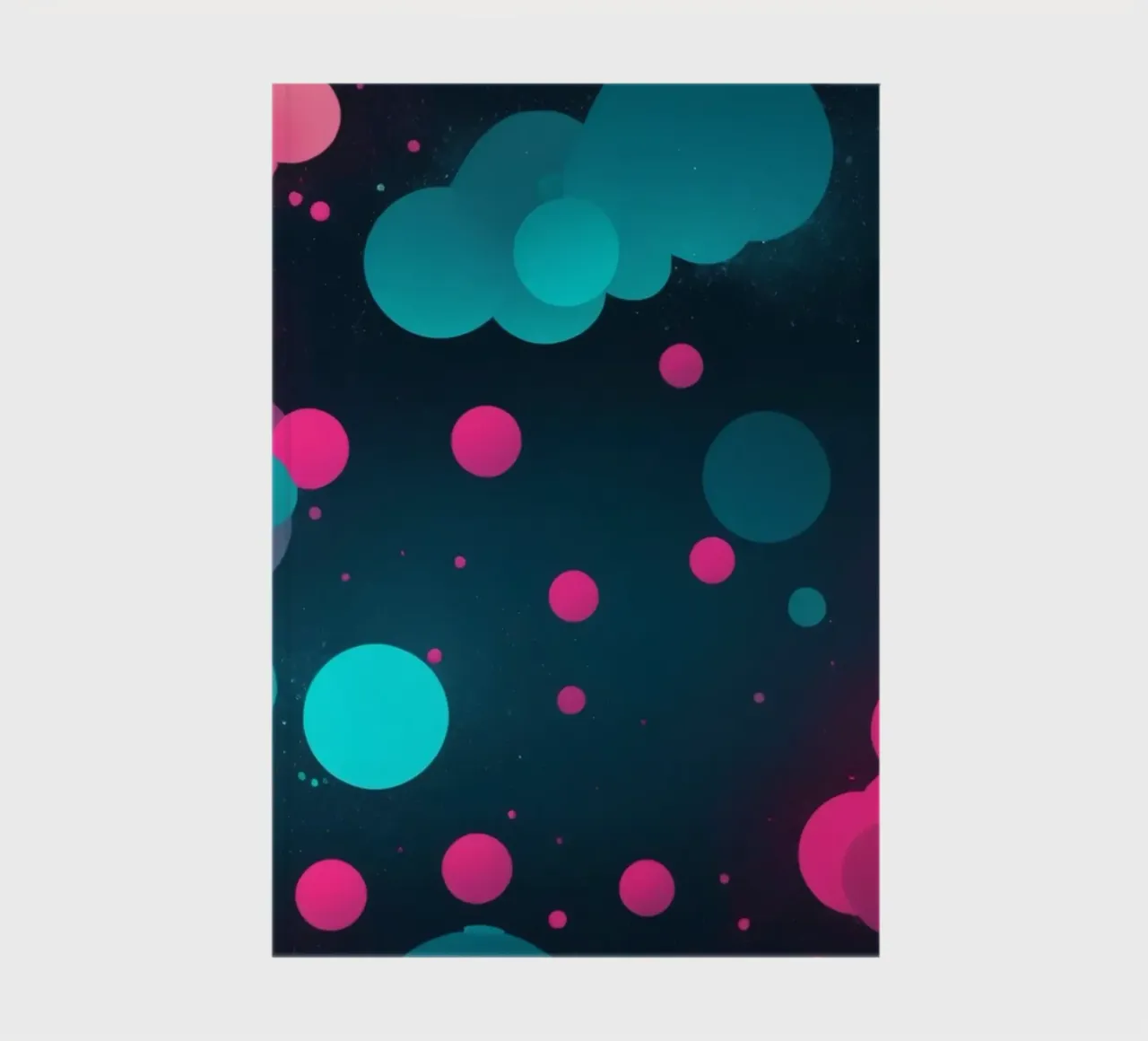 Colorful abstract background design featuring vibrant circle notebook by DesignDoodle
