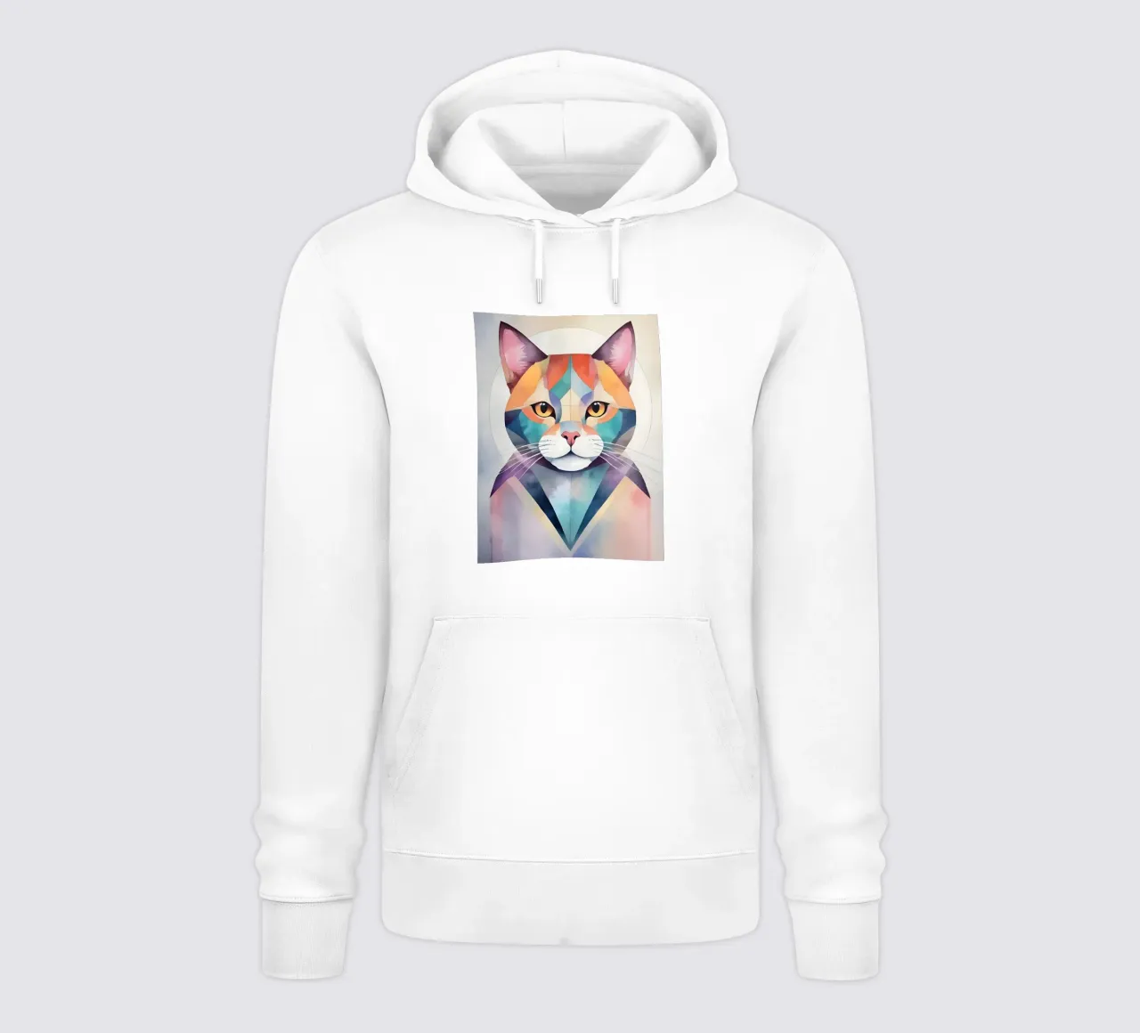Gatto minimalista felpa con cappuccio da Minimalism