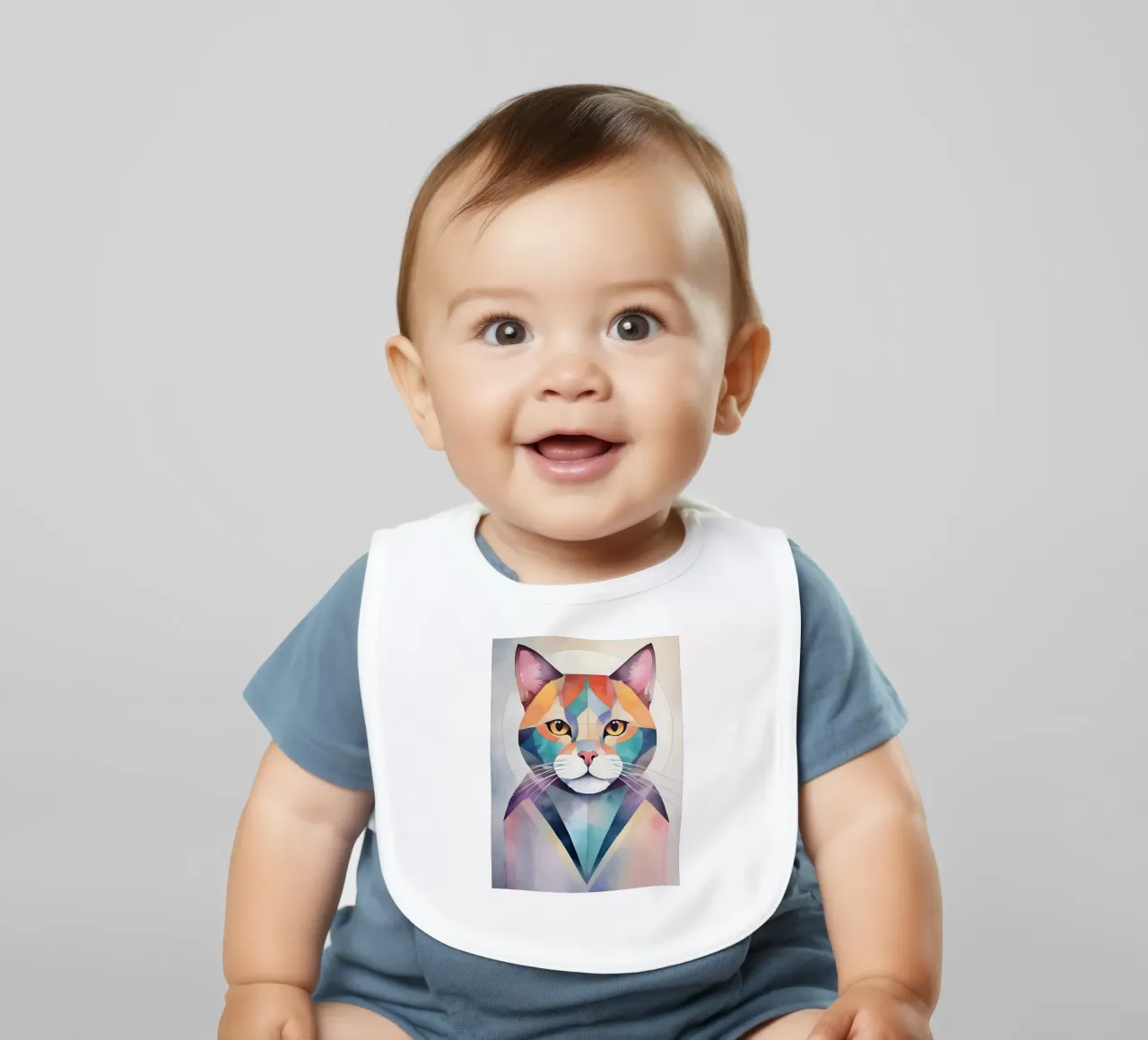 Gatto minimalista bavaglino da Minimalism