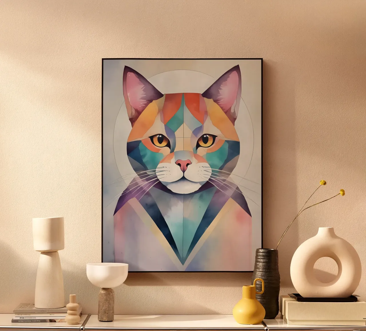 Minimalismo felino metacrilato de Minimalism