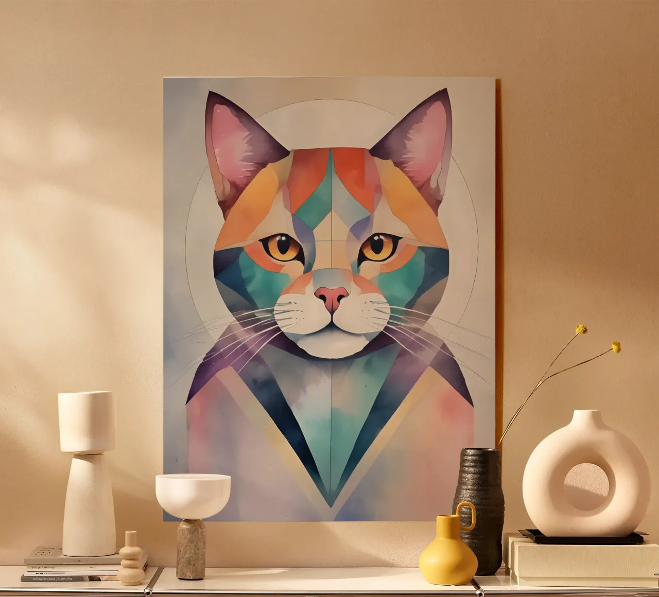 Minimalismo felino metacrilato de Minimalism