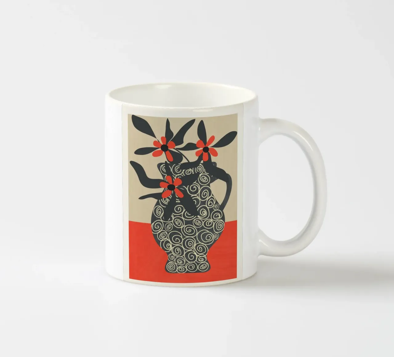 Modern Bloom tazza in ceramica da Flow Line