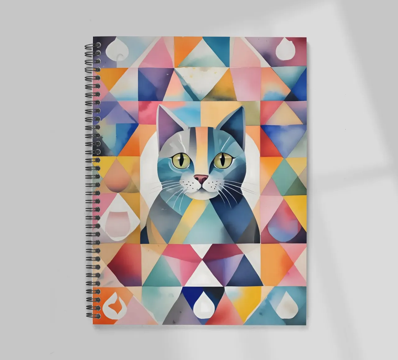 Cat minimalism 01 spiral notebook by Minimalism