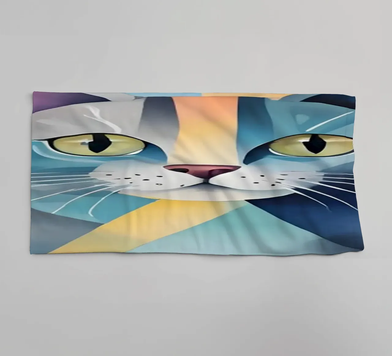 Cat minimalism 01 towel by Minimalism