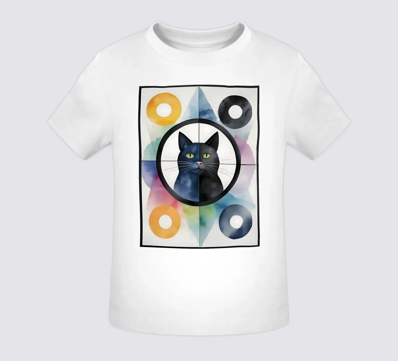 Gatto minimalista 02 maglietta neonato da Minimalism
