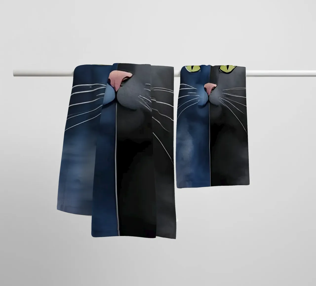 Gatto minimalista 02 asciugamano da bagno da Minimalism