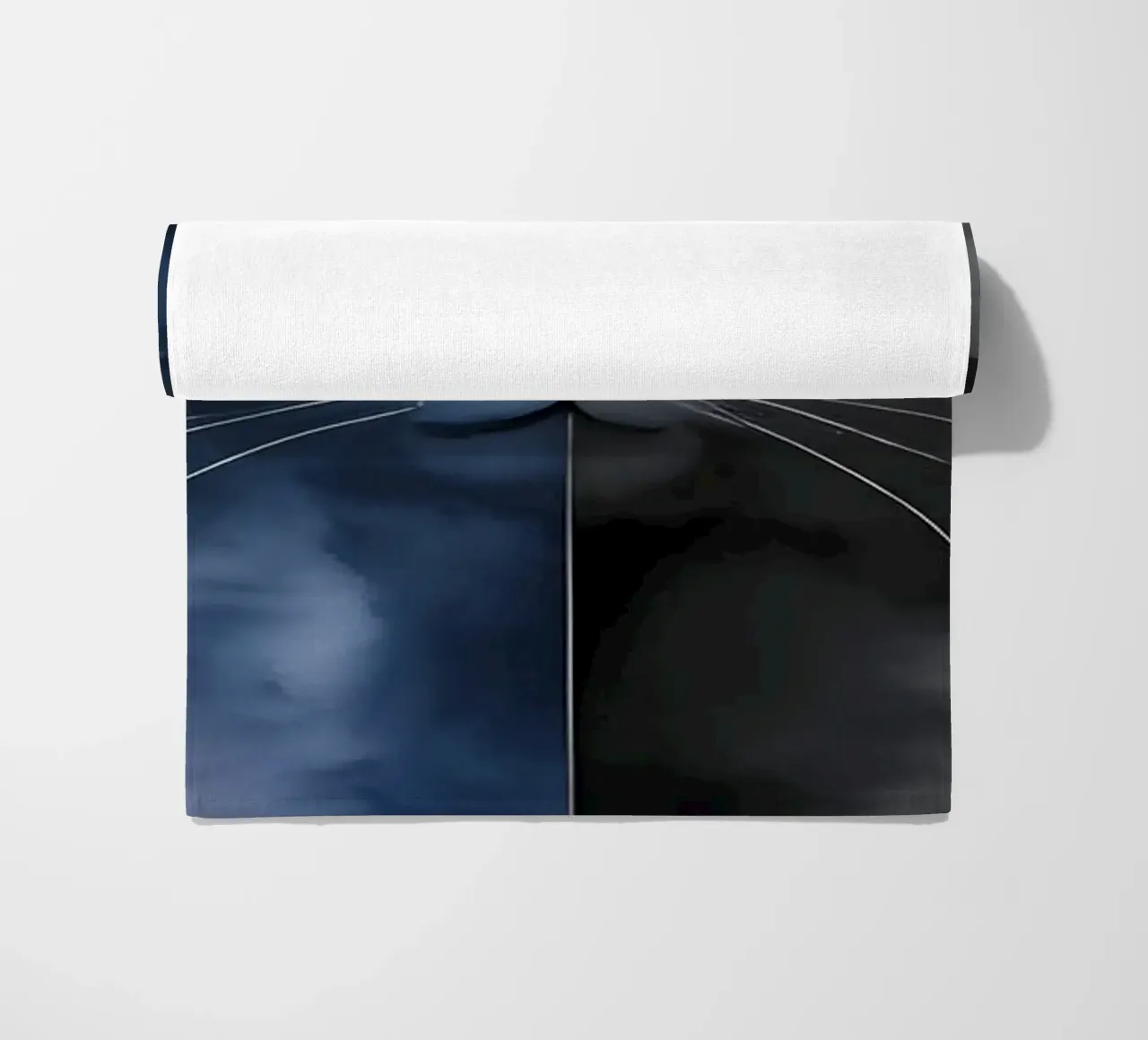 Gatto minimalista 02 telo mare da Minimalism