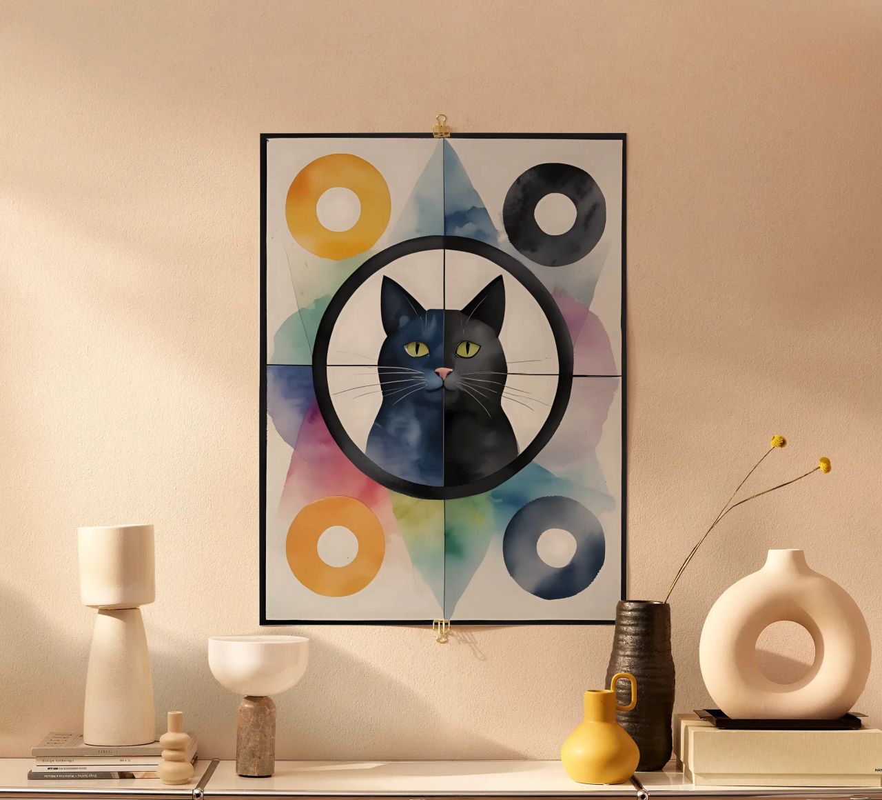 Cat minimalism 02 poster by Minimalism