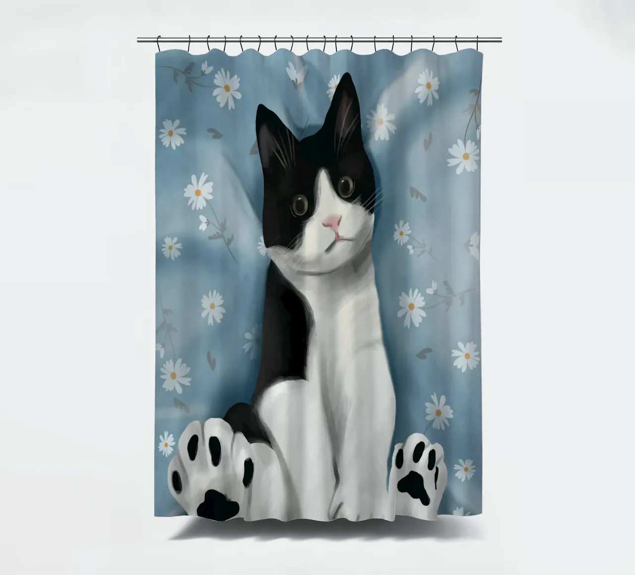 Paws and Petals shower curtain by Flow Line