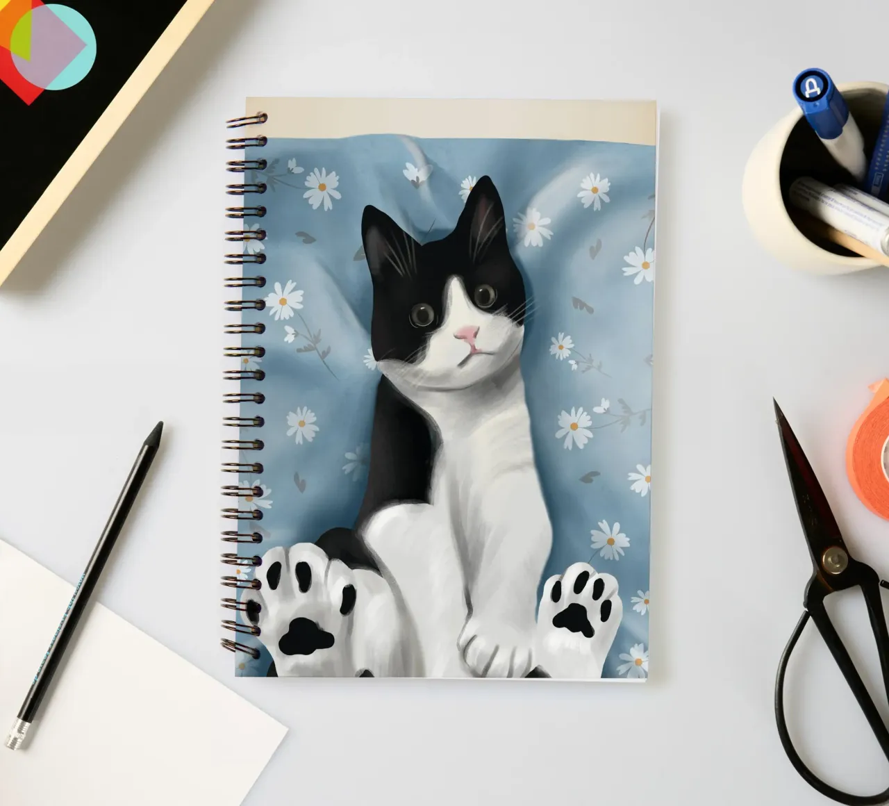 Paws and Petals spiral notebook by Flow Line