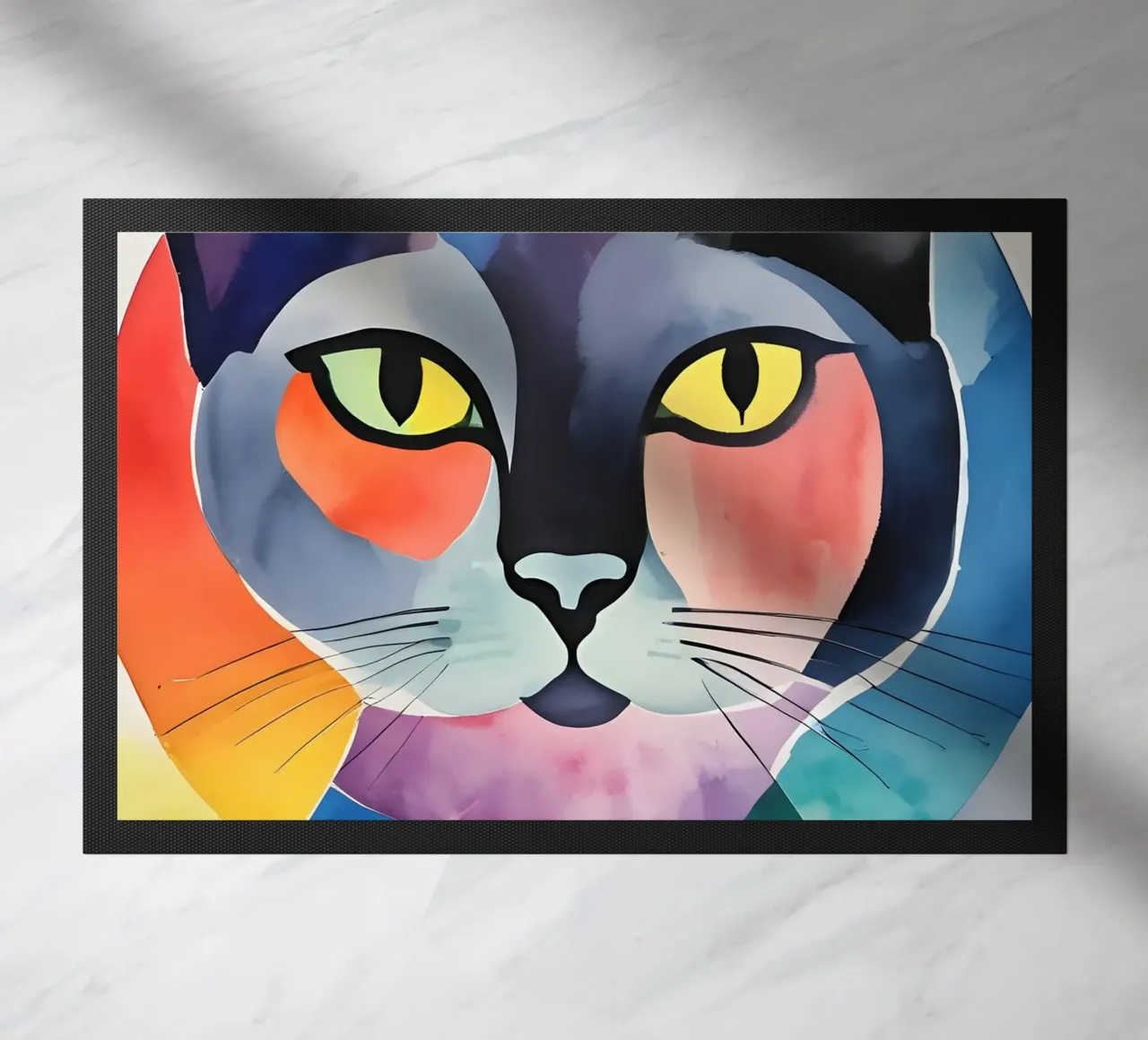 Gatto minimalista 03 zerbino da Minimalism