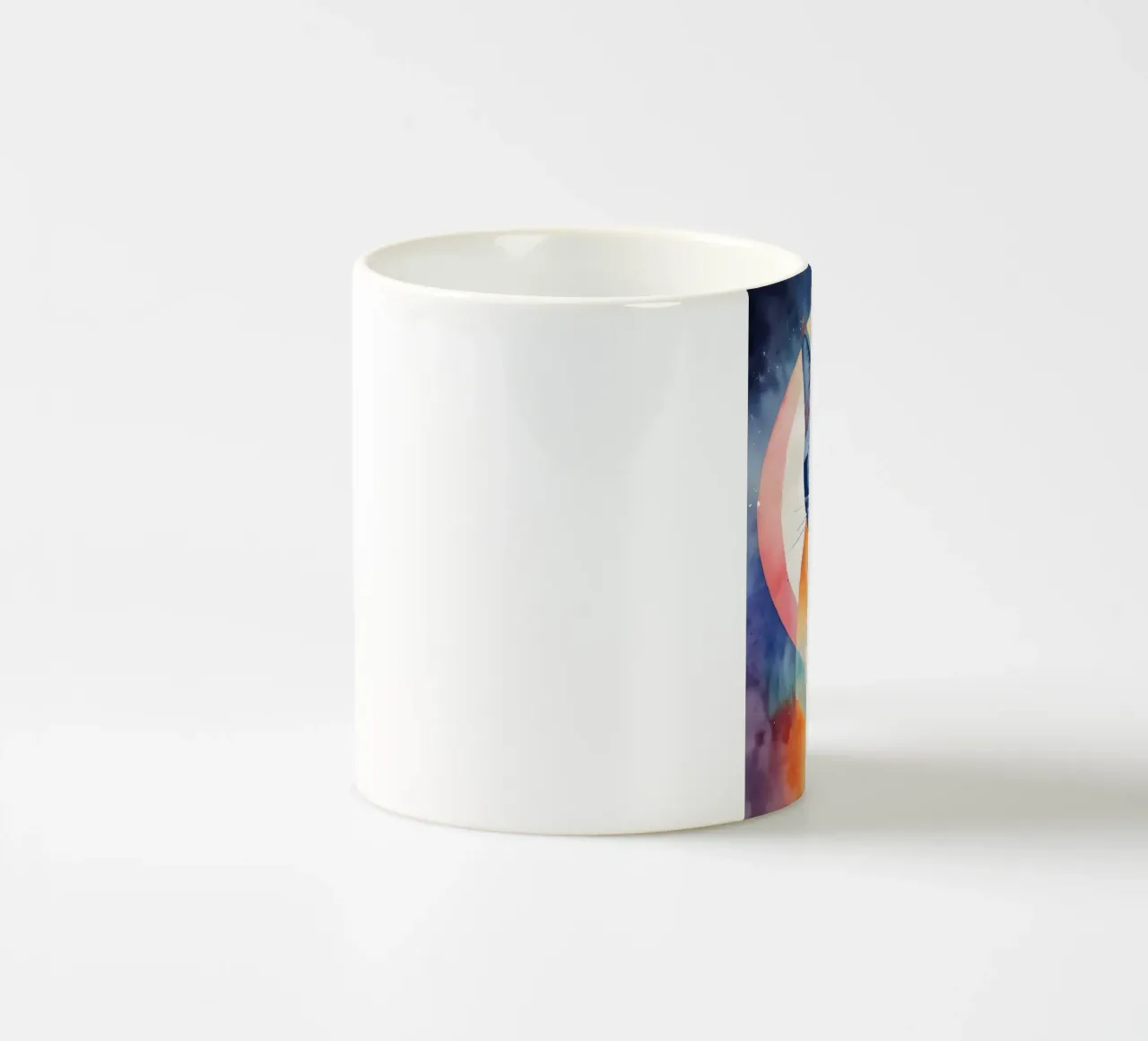 Gatto minimalista 04 tazza in ceramica da Minimalism