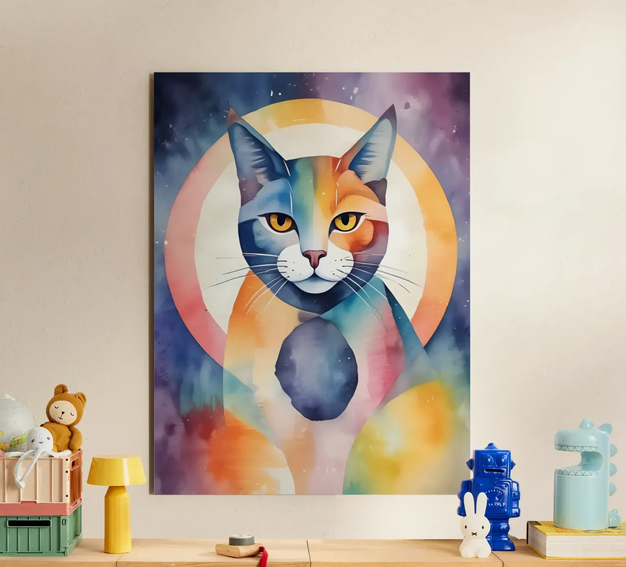 Gatto minimalista 04 alluminio dibond da Minimalism