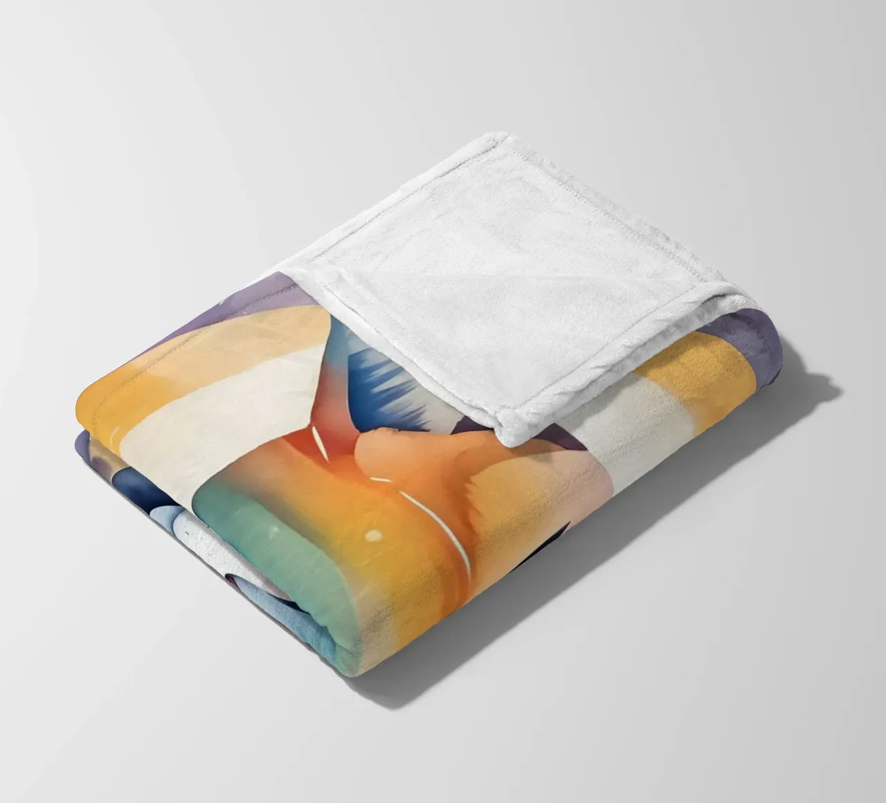 Cat minimalism 04 fleece blanket by Minimalism