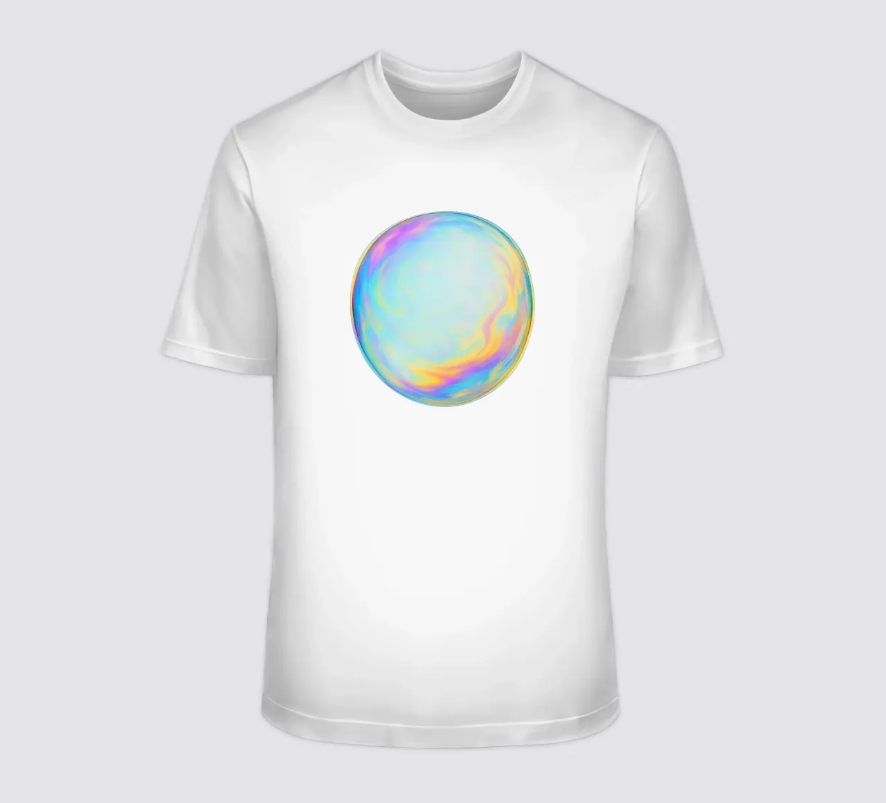 Bolla di sapone colorata e iridescente t-shirt da Katja Stehle Design