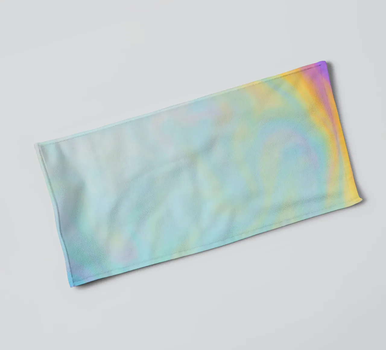 Bolla di sapone colorata e iridescente asciugamano da bagno da Katja Stehle Design