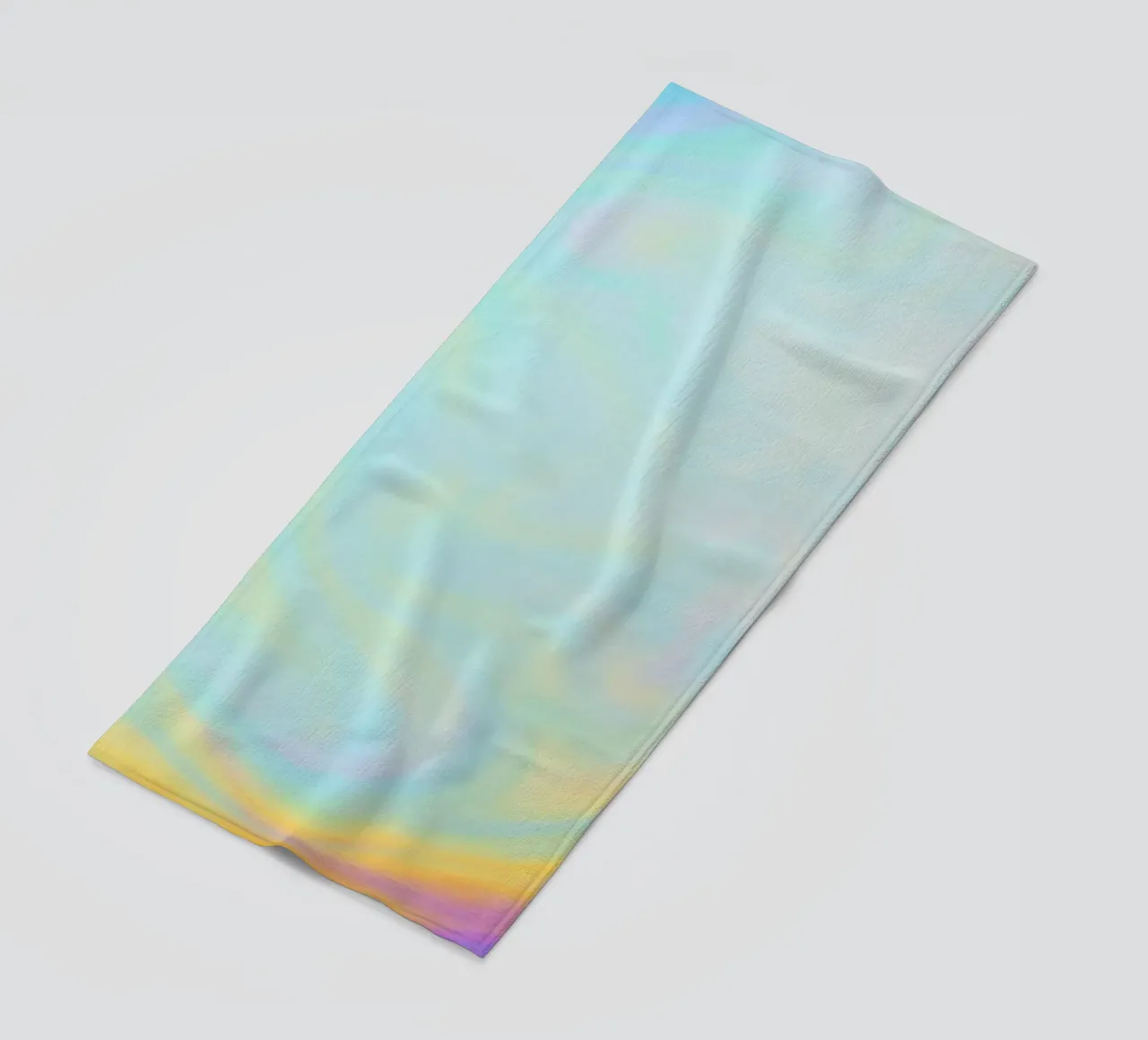 Bolla di sapone colorata e iridescente telo mare da Katja Stehle Design