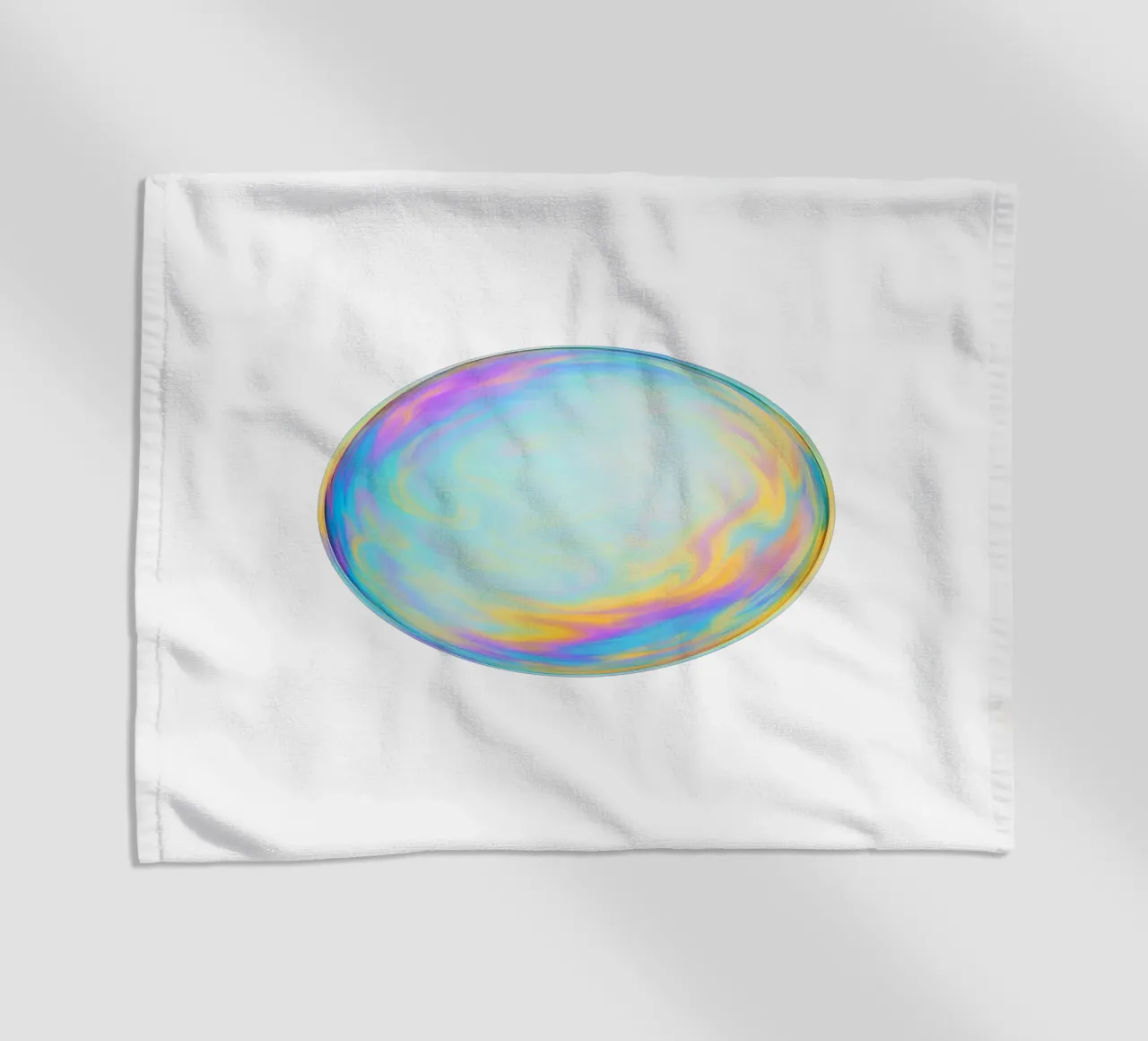 Bolla di sapone colorata e iridescente telo mare da Katja Stehle Design