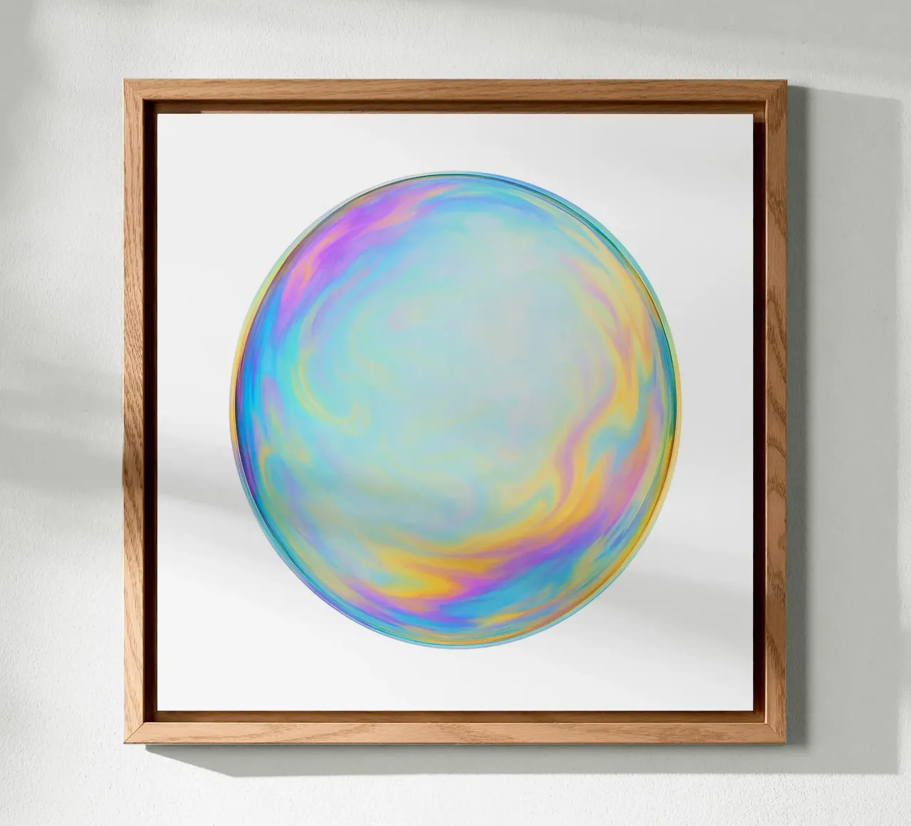 Bolla di sapone colorata e iridescente alluminio dibond da Katja Stehle Design