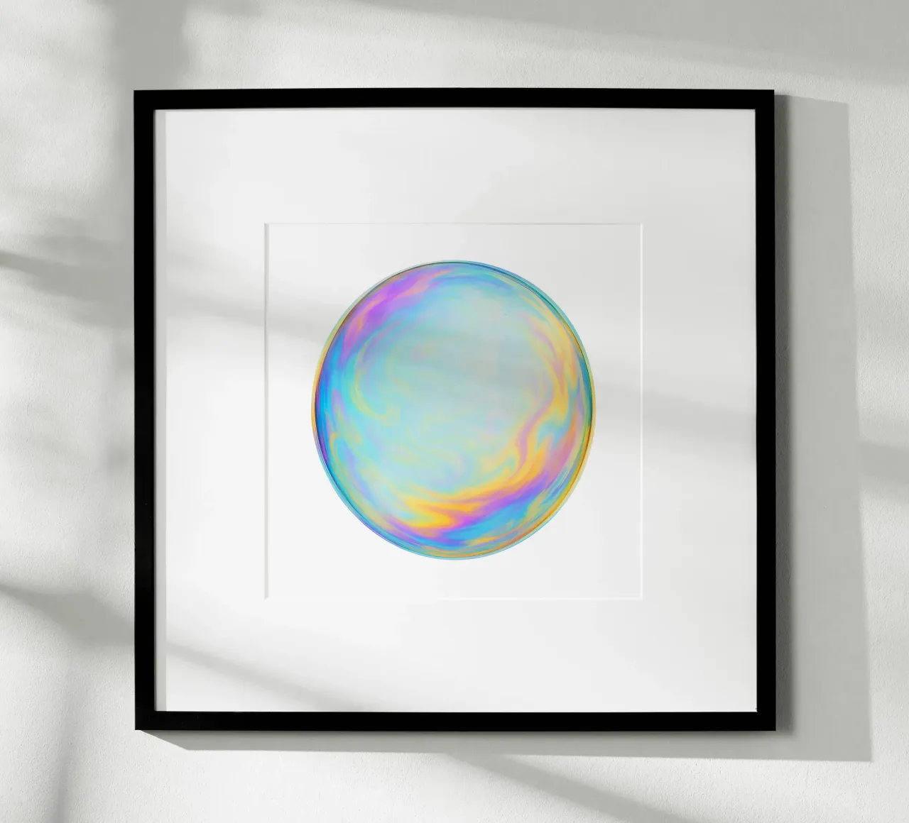 Bolla di sapone colorata e iridescente carta hahnemühle da Katja Stehle Design