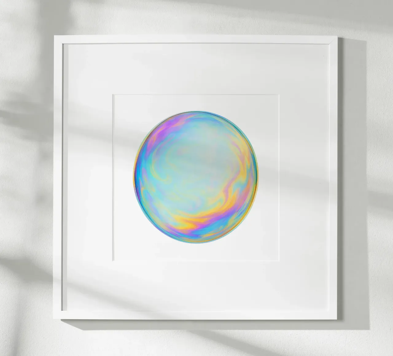 Bolla di sapone colorata e iridescente carta hahnemühle da Katja Stehle Design