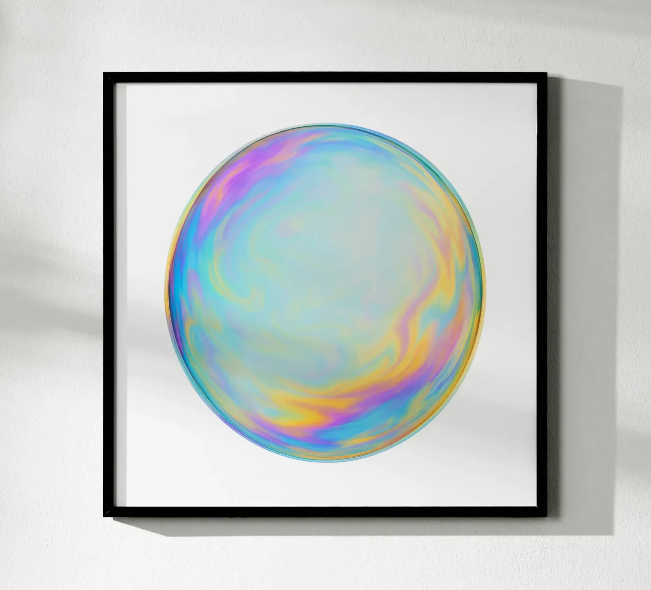 Bolla di sapone colorata e iridescente carta hahnemühle da Katja Stehle Design