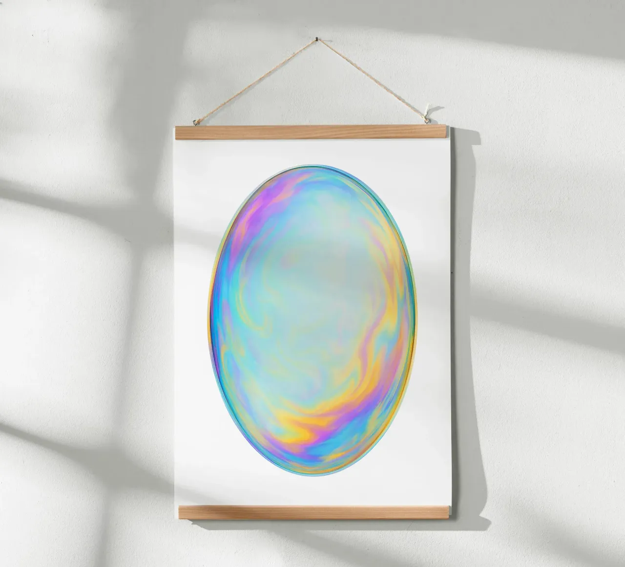 Bolla di sapone colorata e iridescente carta hahnemühle da Katja Stehle Design