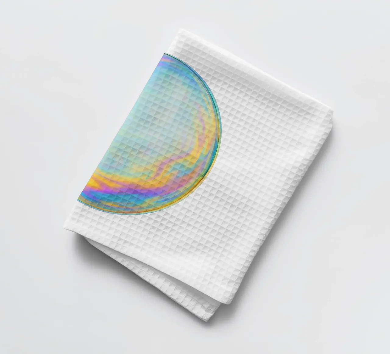 Bolla di sapone colorata e iridescente canovaccio da cucina da Katja Stehle Design