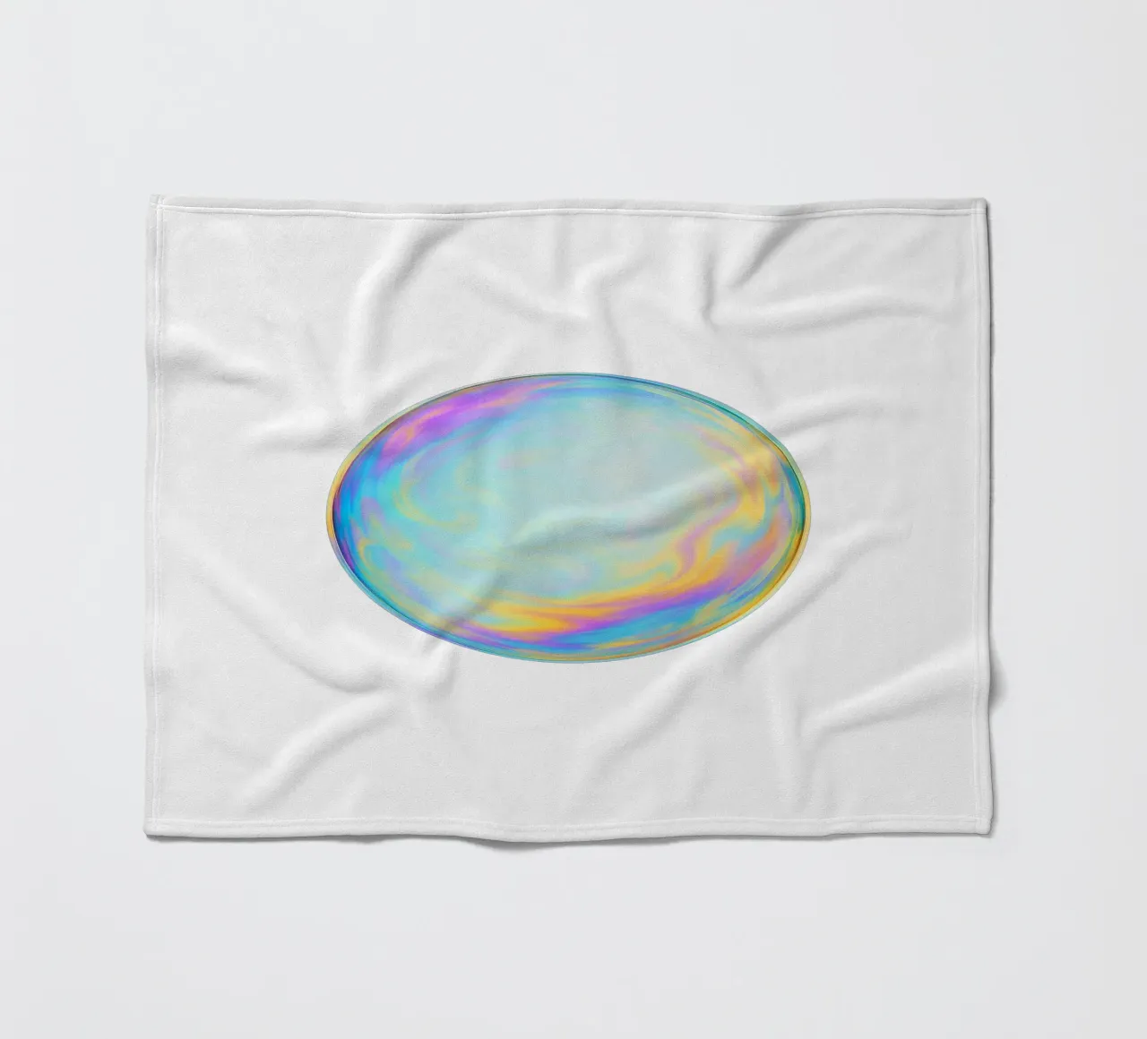 Bolla di sapone colorata e iridescente coperta in pile da Katja Stehle Design