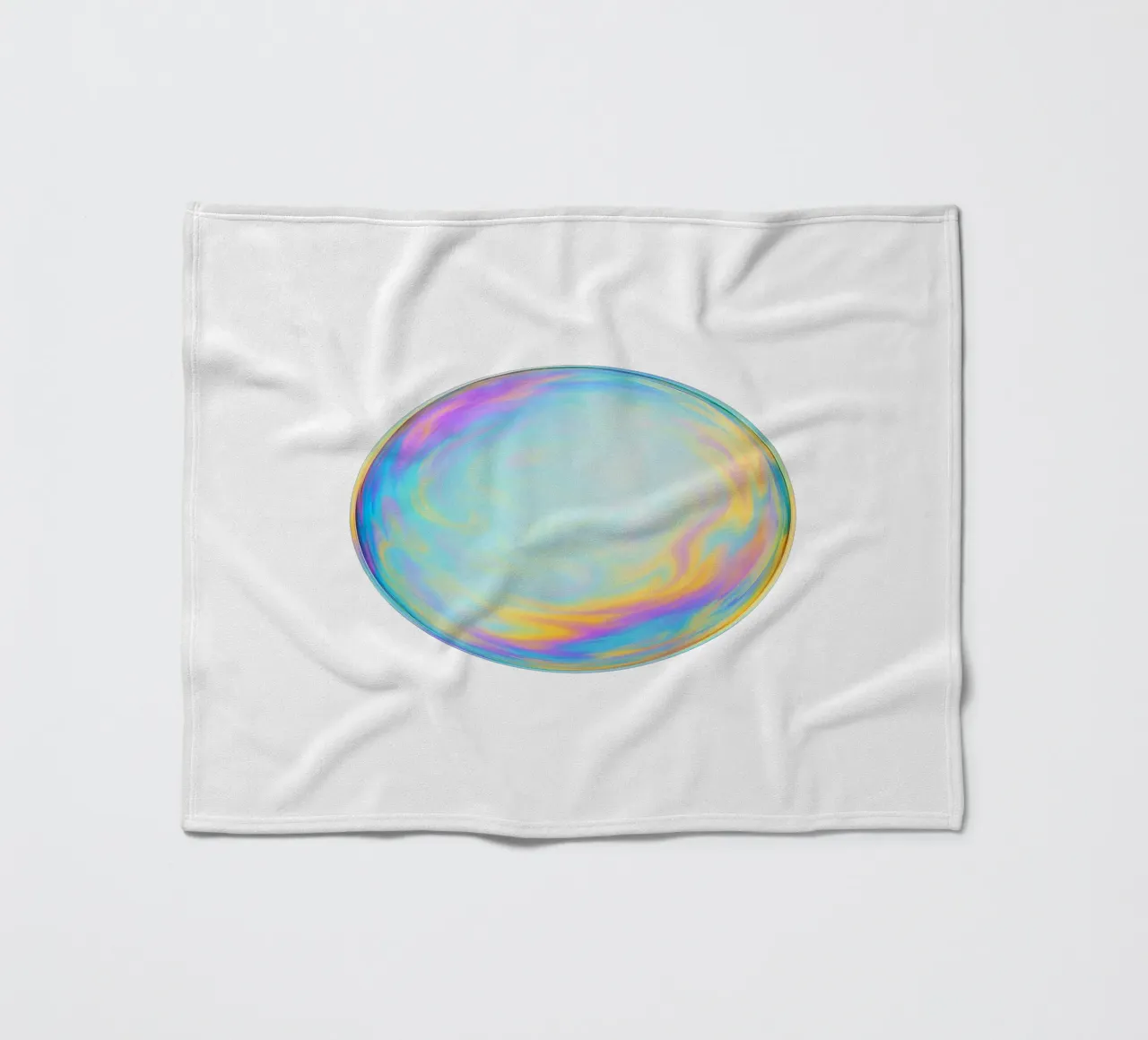 Bolla di sapone colorata e iridescente coperta in pile da Katja Stehle Design