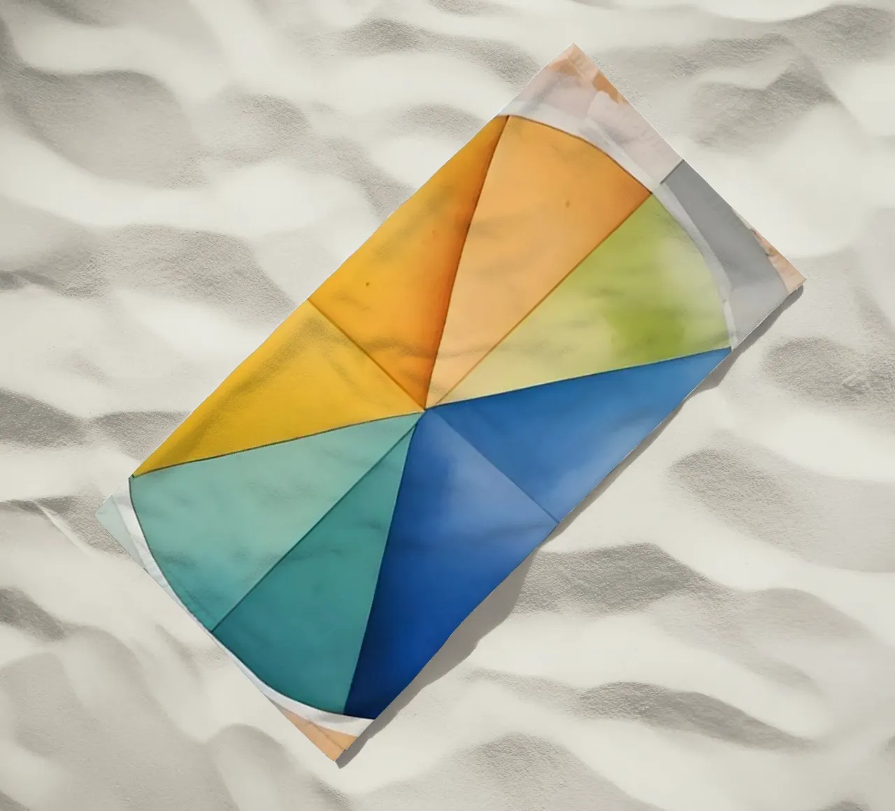 Geometric minimalism 03 beach towel by Minimalism