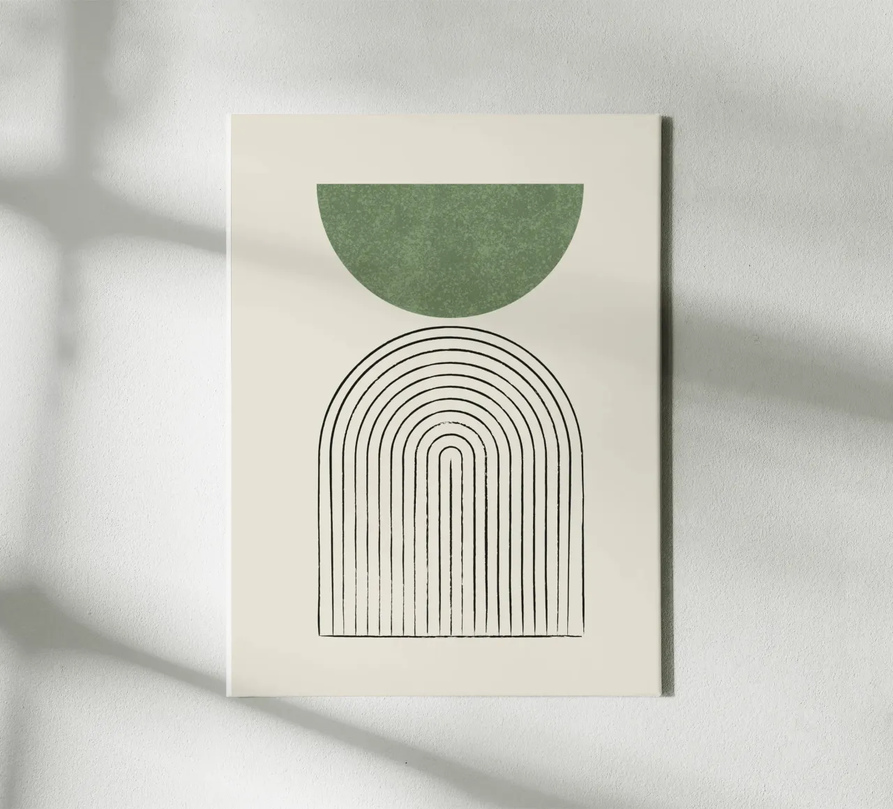 Boogbalans Groen canvas met Baklijst van MoonlightPrint