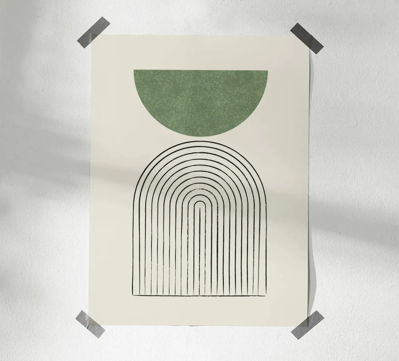Arco di equilibrio verde poster da MoonlightPrint