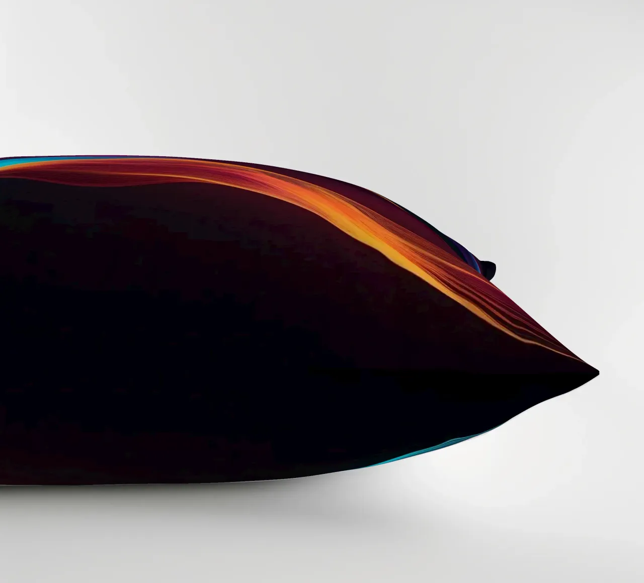 Vagues de couleurs abstraites et vibrantes créant un visuel dynamique coussin de DesignDoodle