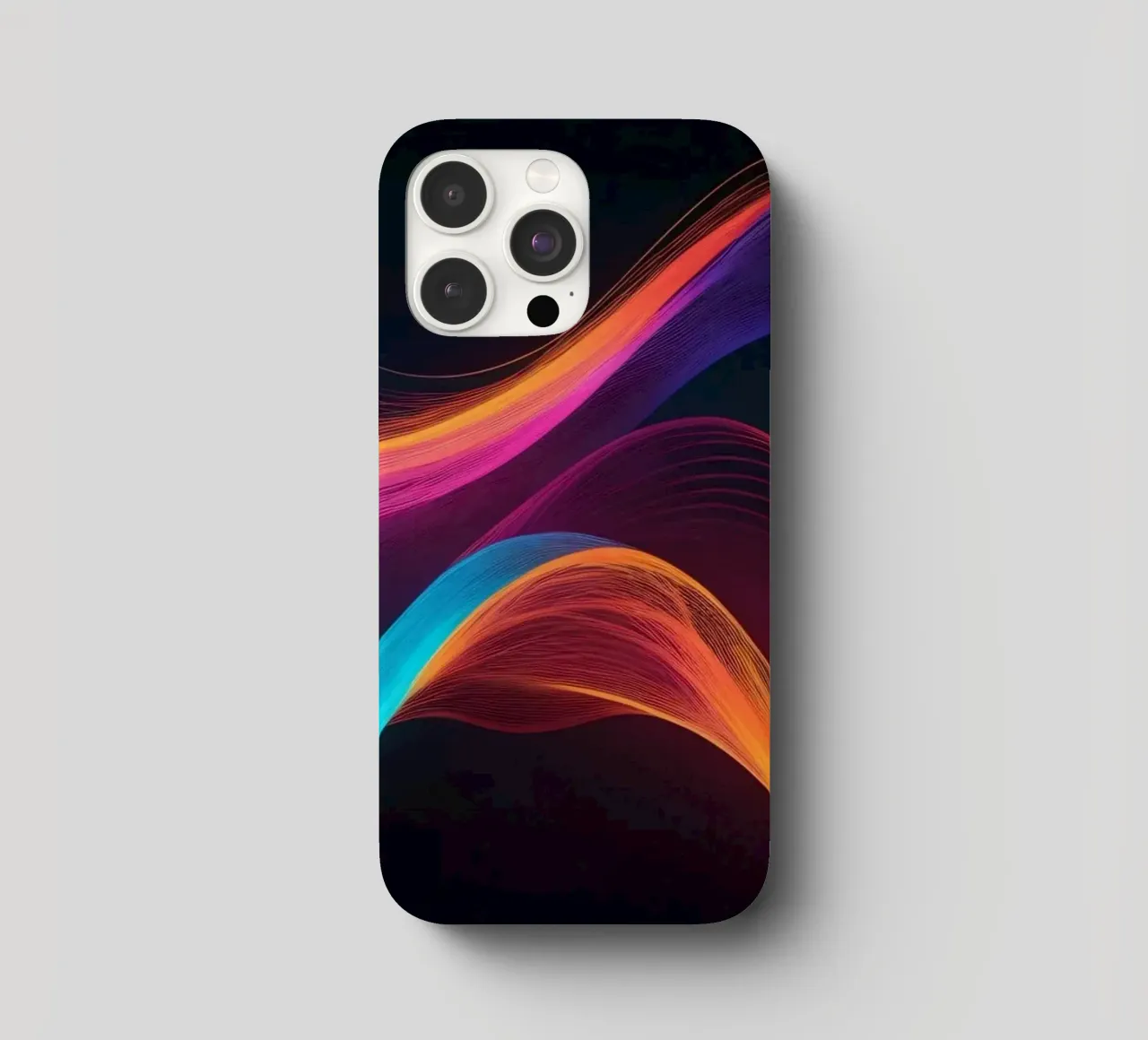 Vibranti onde astratte di colore che creano un'immagine dinamica. cover iphone da DesignDoodle