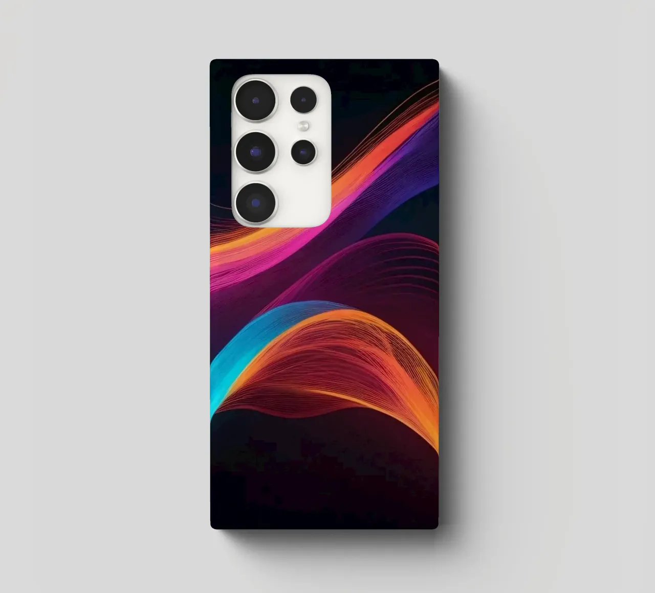 Vagues de couleurs abstraites et vibrantes créant un visuel dynamique coque samsung de DesignDoodle
