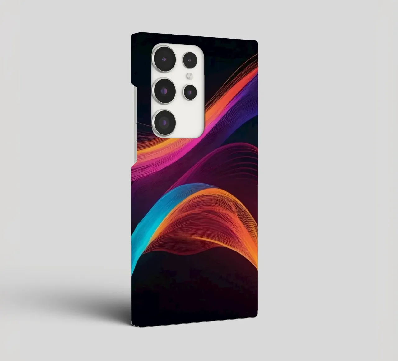 Vagues de couleurs abstraites et vibrantes créant un visuel dynamique coque samsung de DesignDoodle