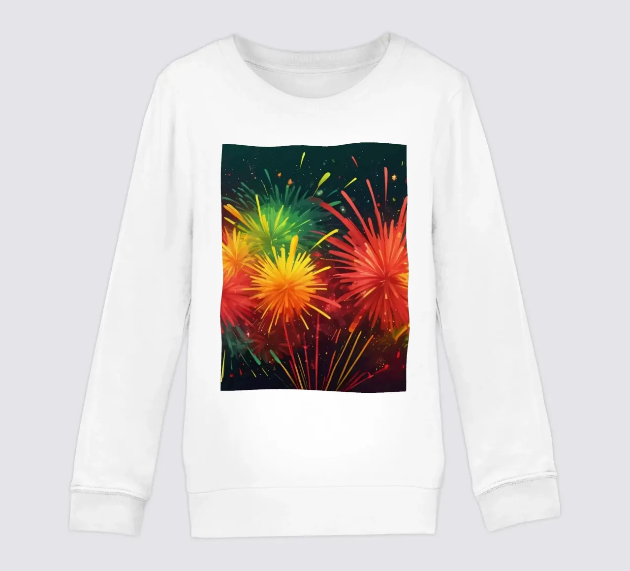 Vibrante e gioiosa esplosione di fuochi d'artificio colorati felpa bambino da DesignDoodle