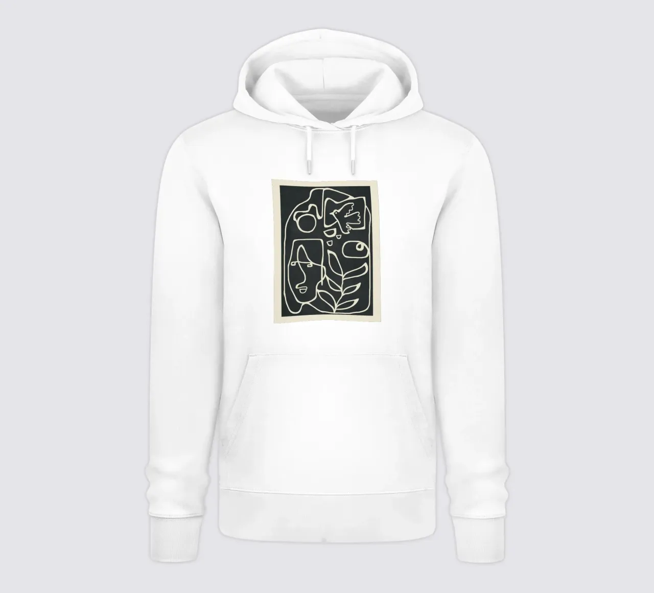 Paleolithic Abstract Art felpa con cappuccio da Flow Line