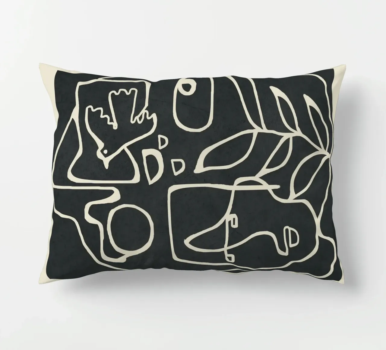 Paleolithic Abstract Art cuscino da Flow Line