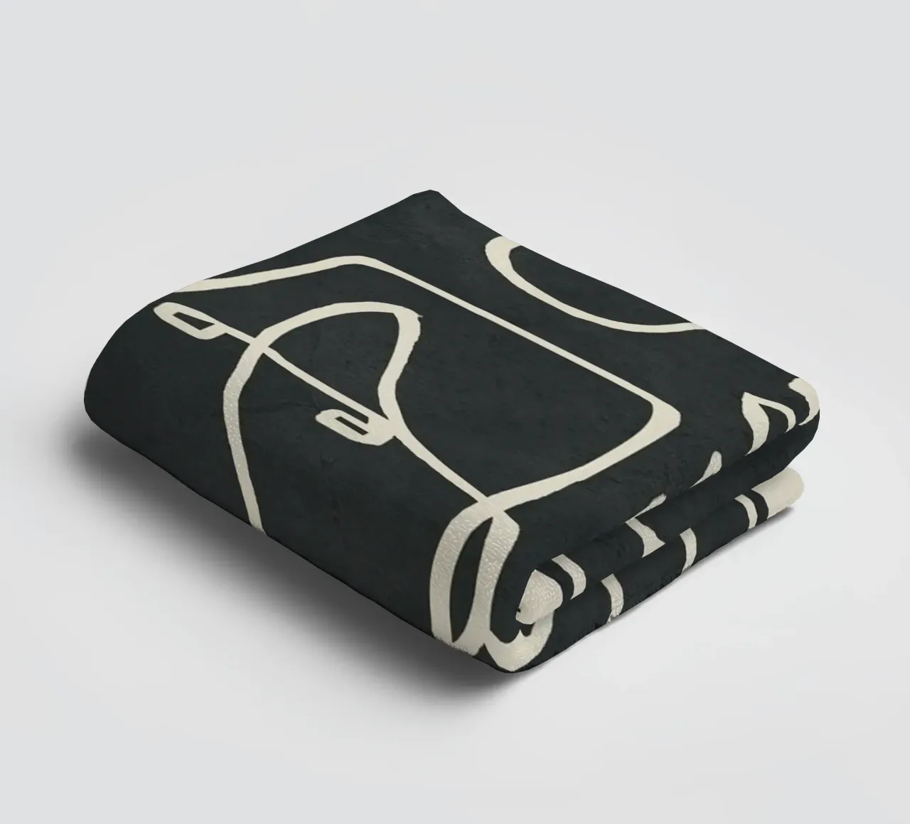 Paleolithic Abstract Art asciugamano da bagno da Flow Line