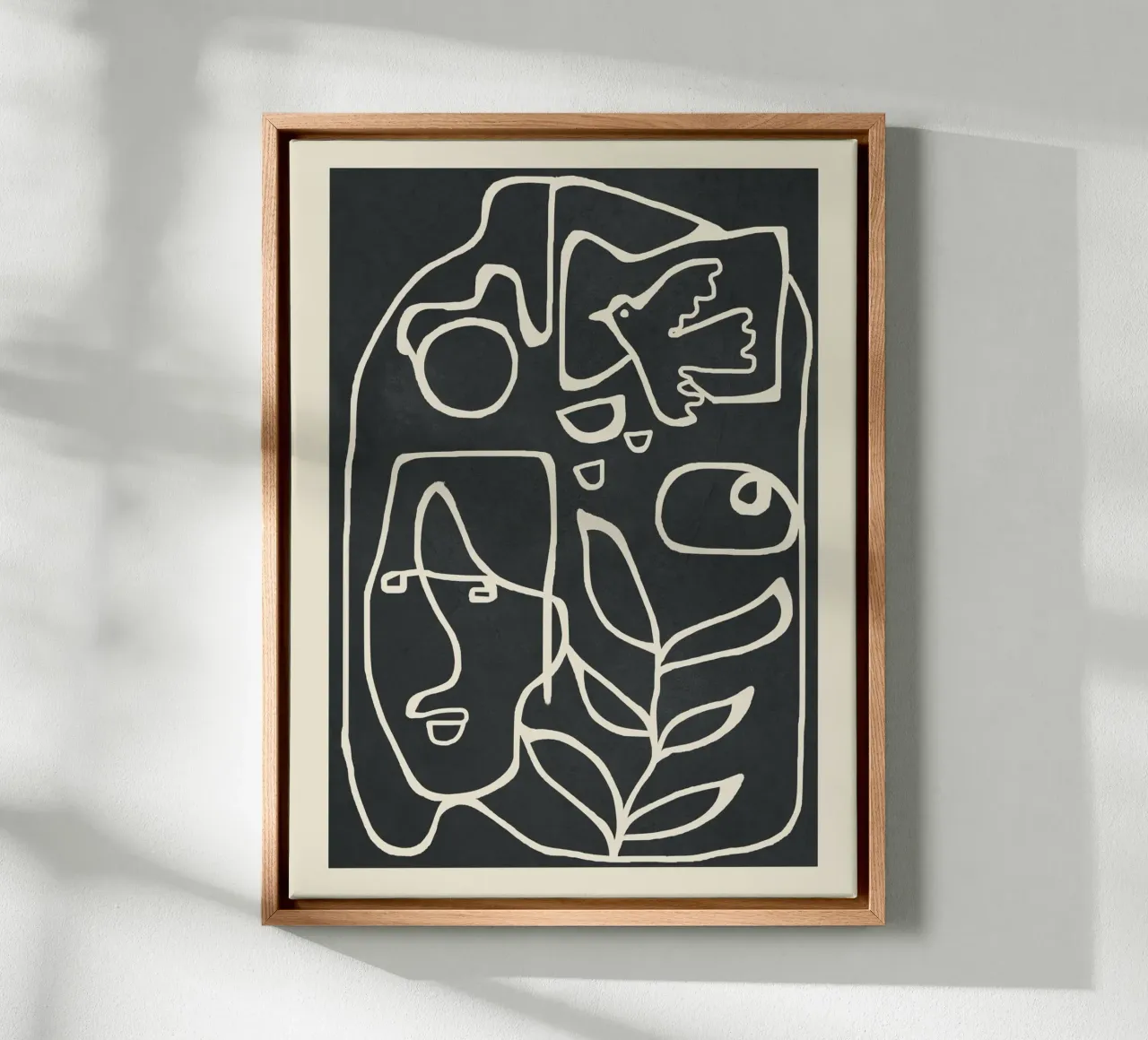Paleolithic Abstract Art canvas by Flow Line