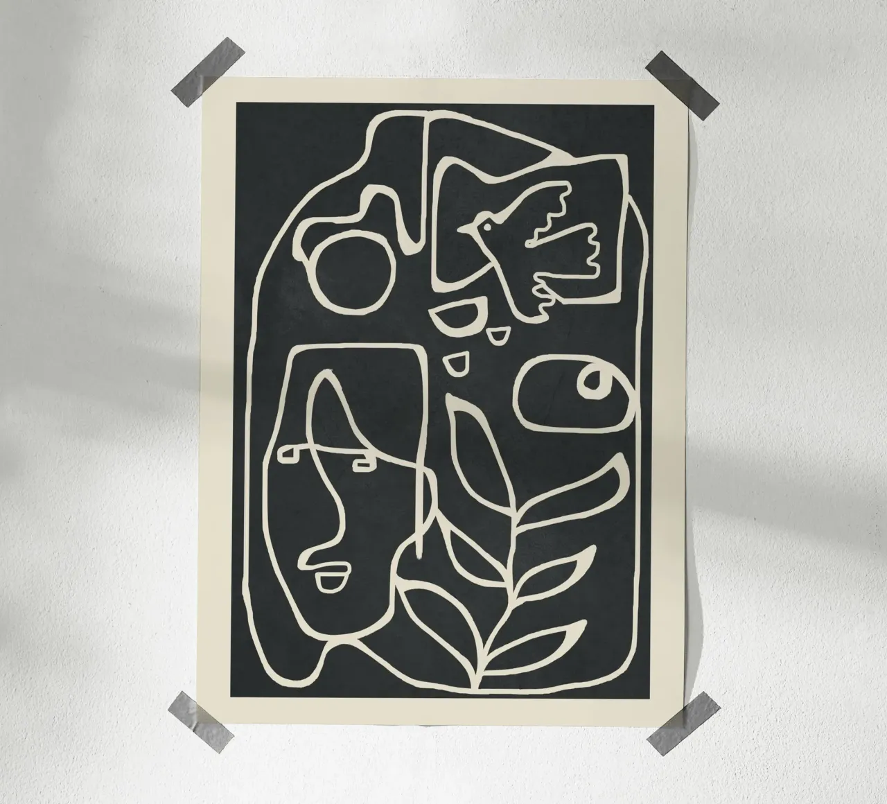 Paleolithic Abstract Art carta hahnemühle da Flow Line