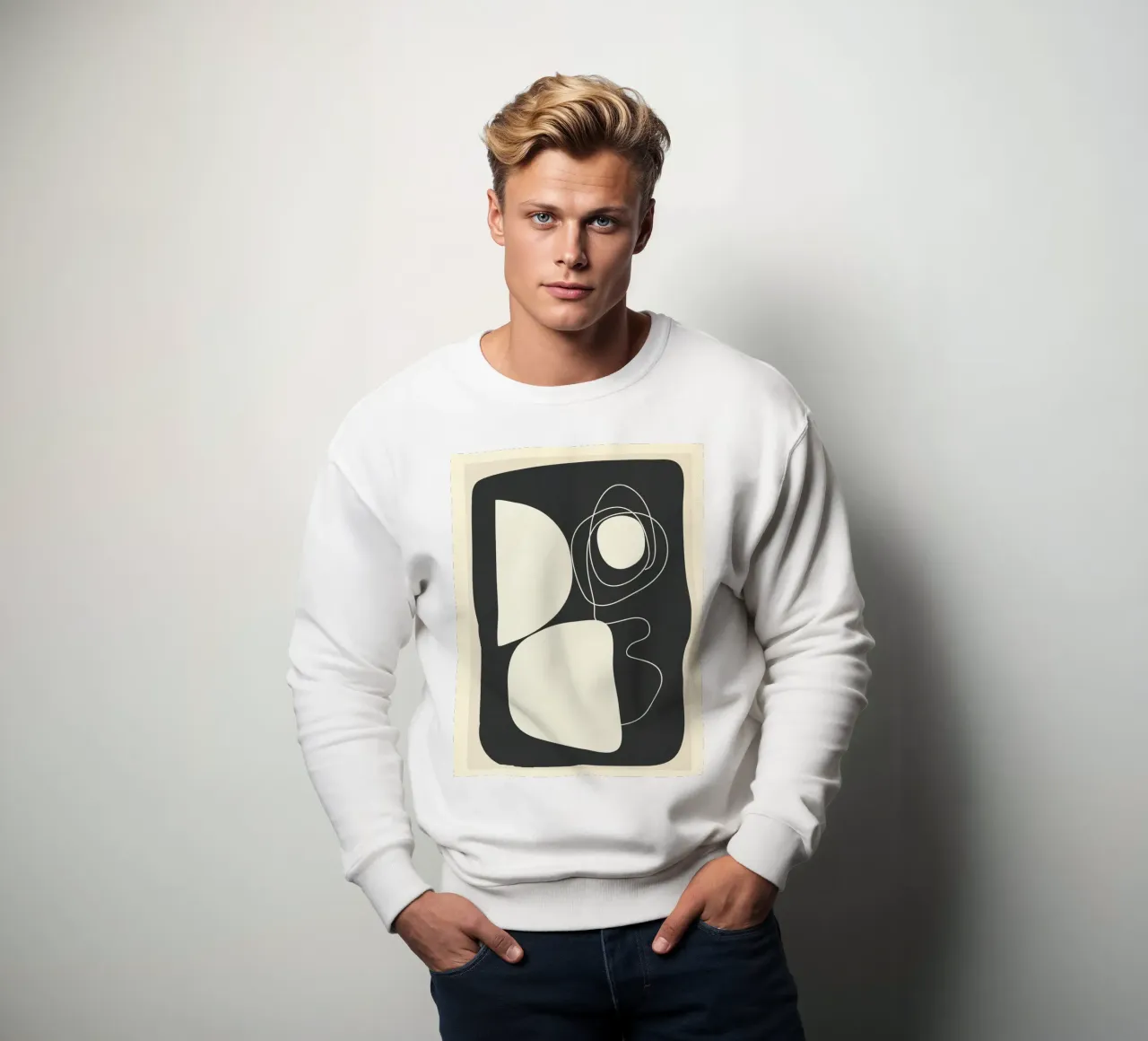 Abstract Imprint felpa da Flow Line