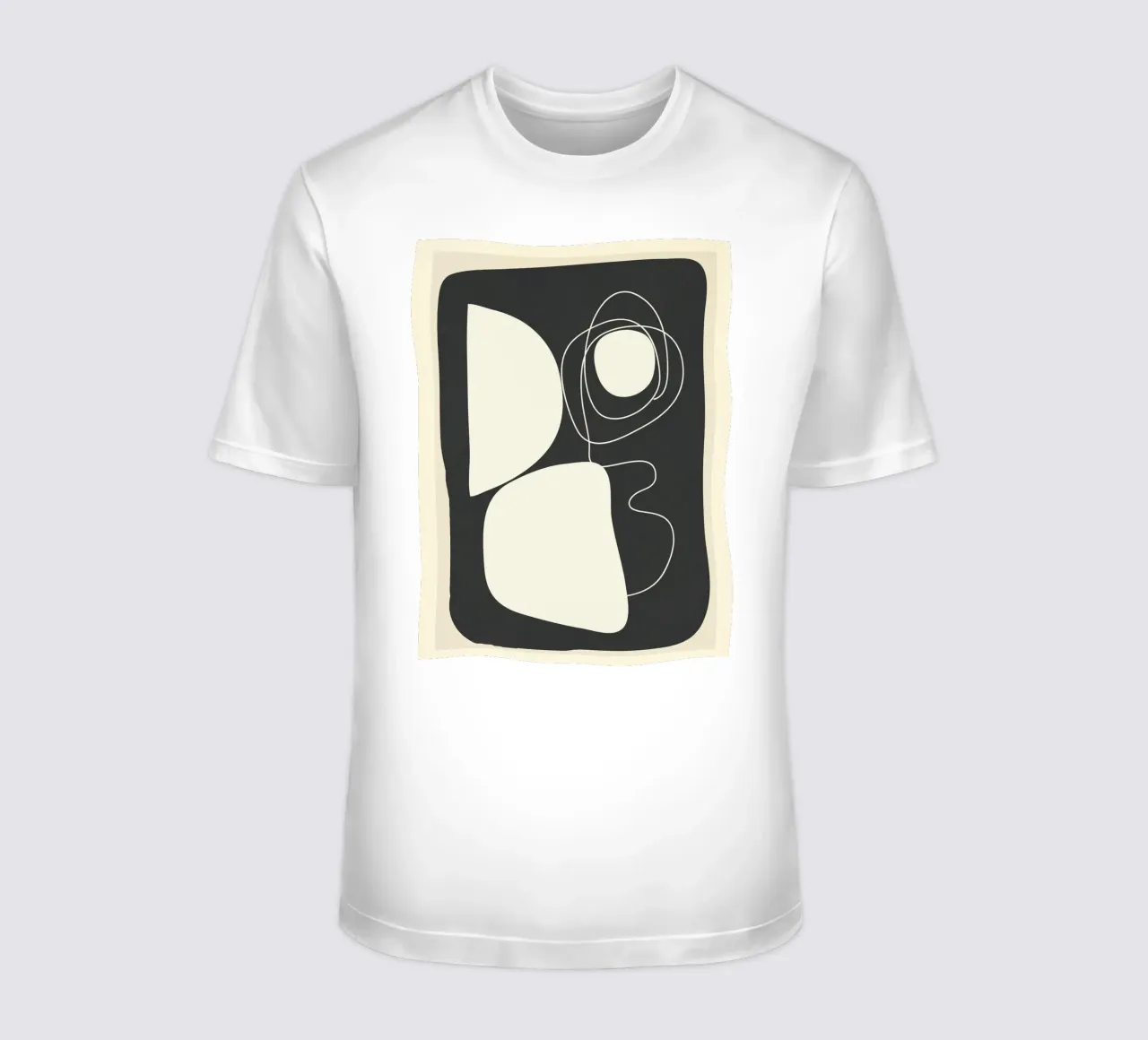 Abstract Imprint t-shirt by Flow Line