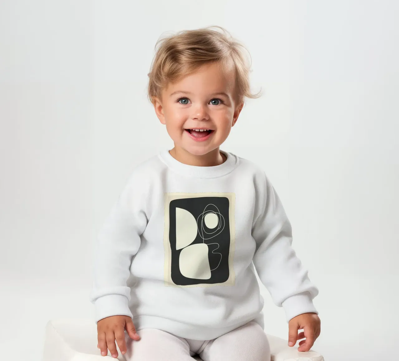 Abstract Imprint felpa neonato da Flow Line